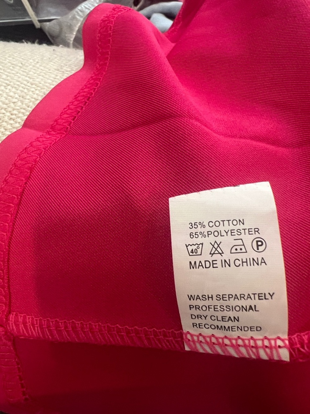 Women's Double-Breasted Pink Blazer Jacket - Picture 6 of 6